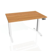 Pracovný stôl Motion, PO, 2S, 180x70,5-120,5x80 cm, jelša/biela