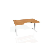 Pracovný stôl Motion Ergo, ZO, 2S, 140x70,5-120,5x90 cm, jelša/biela
