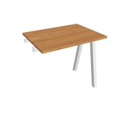 Pracovný stôl UNI A, k pozdĺ. reťazeniu, 80x75,5x60 cm, jelša/biela