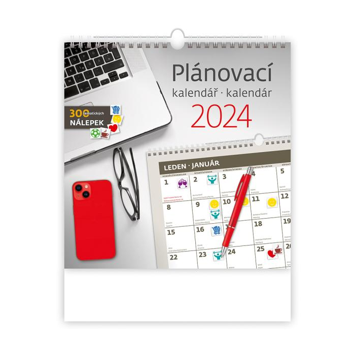 Nástenný kalendár Plánovací 2024
